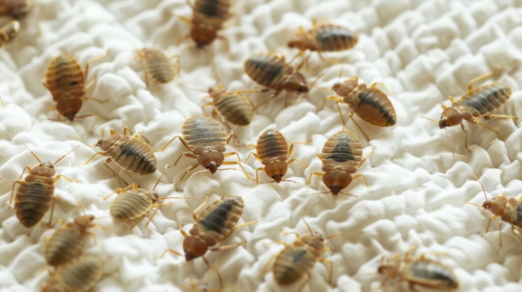 Illustration expliquant comment les punaises de lit arrivent et se propagent dans un logement