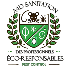Logo éco-responsable A4D Sanitation, engagement pour une lutte antiparasitaire durable